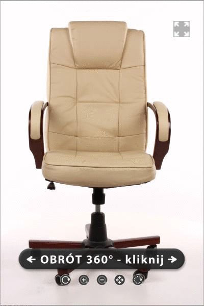 Skórzany fotel biurowy Vespanni z masażem.
